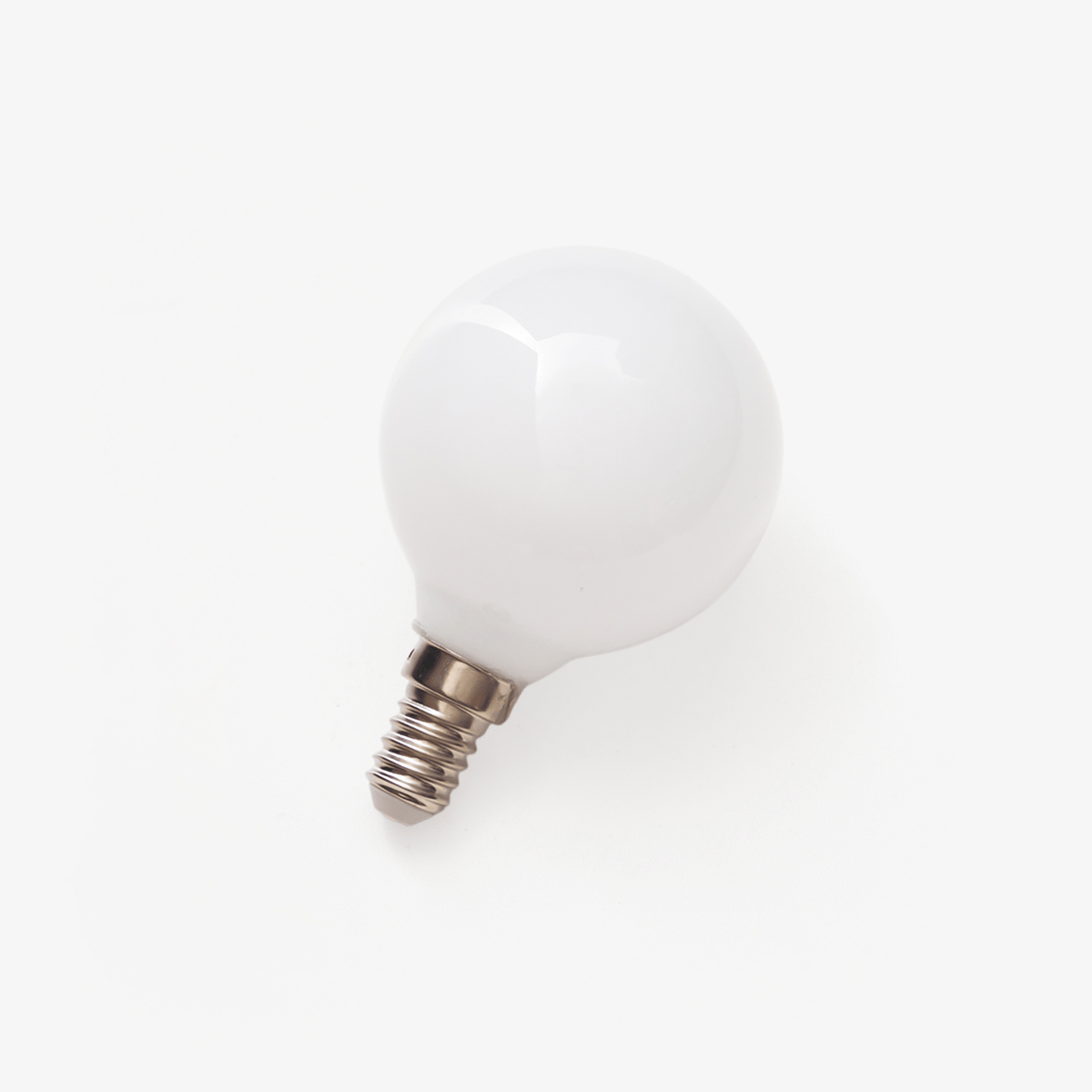 Cassiel Viremont -valkoinen LED-valaisin, E14- tai E12-lamppu