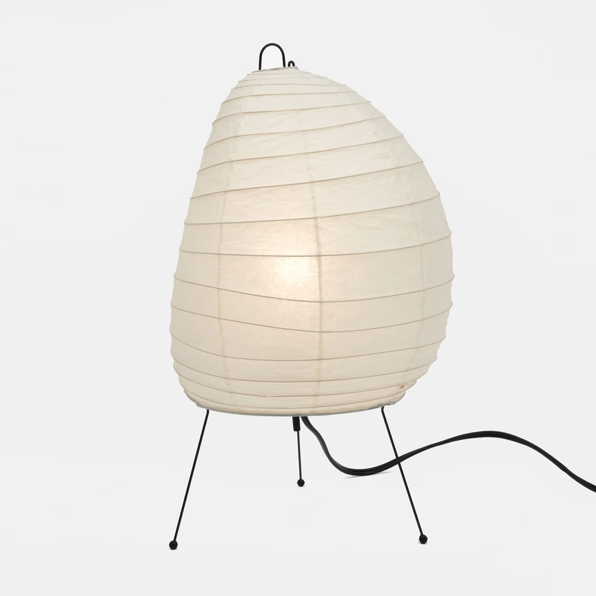 Elaris moderne bordlampe i rispapir