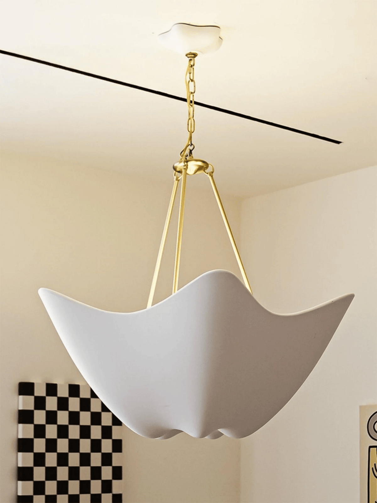 Candeeiro de teto moderno em gesso Ciroira