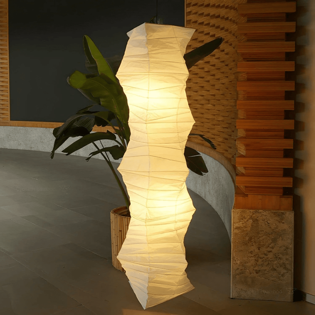 Piaeenne moderne pendellampe i papir