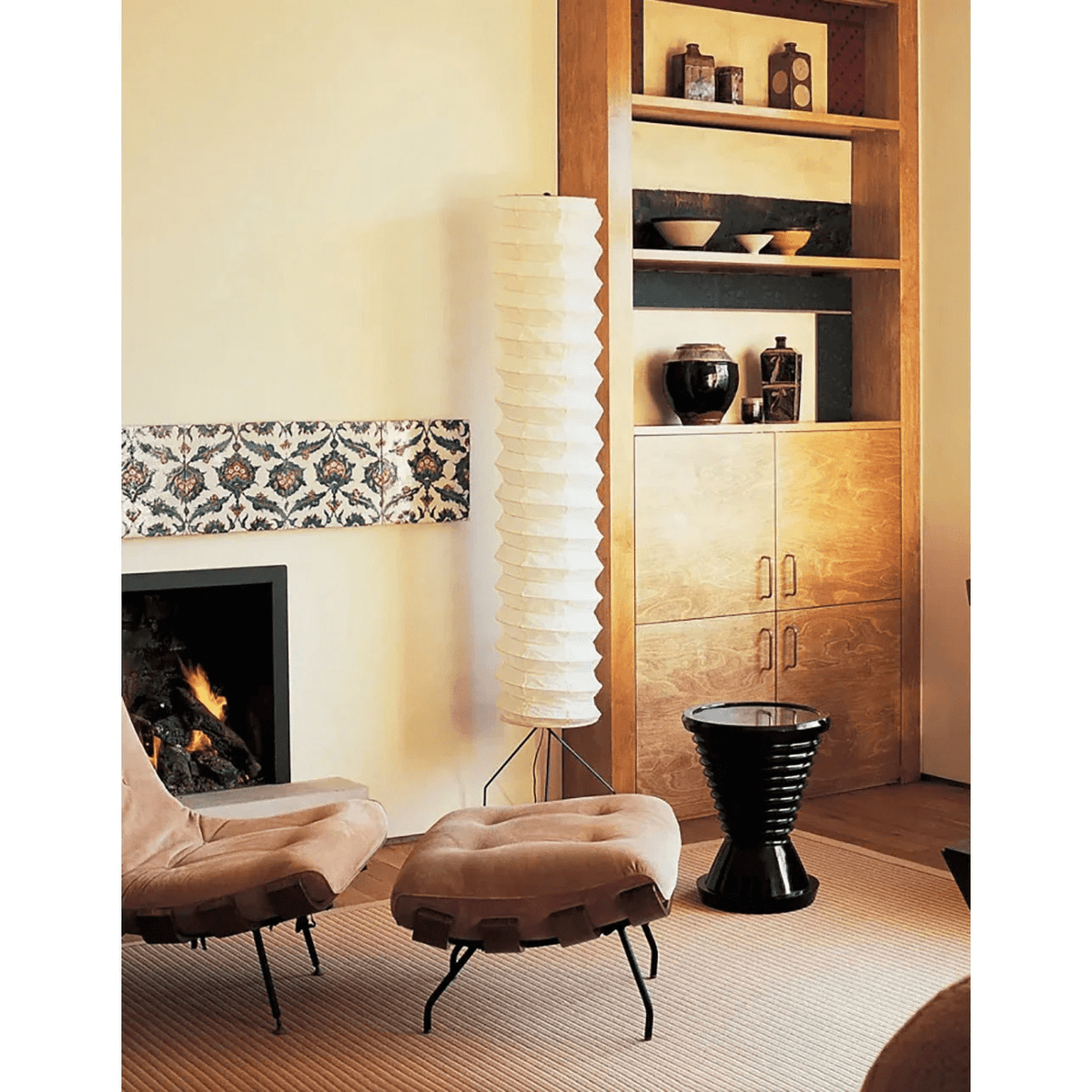 Soraine minimalistisk gulvlampe i rispapir
