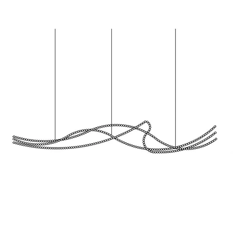 Sputnik-ljósakróna úr látúni