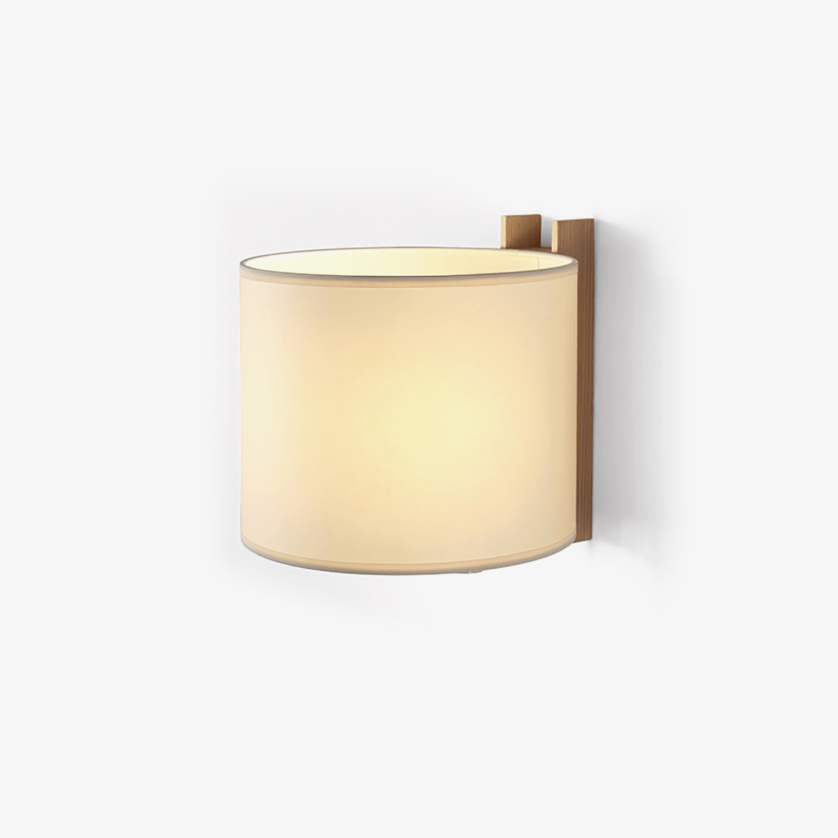 Candeeiro de parede minimalista em tecido Mirarenne
