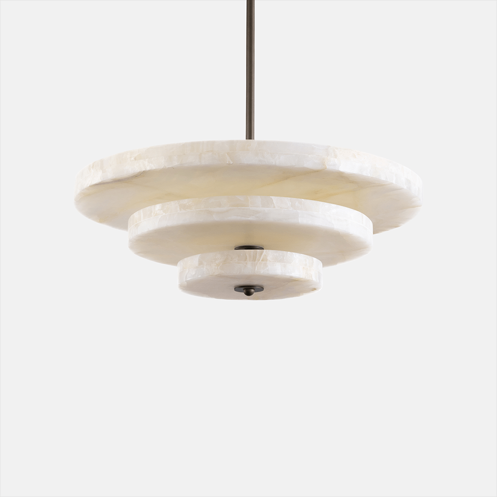 Minimalistisk pendellampa i alabaster Nivoreria