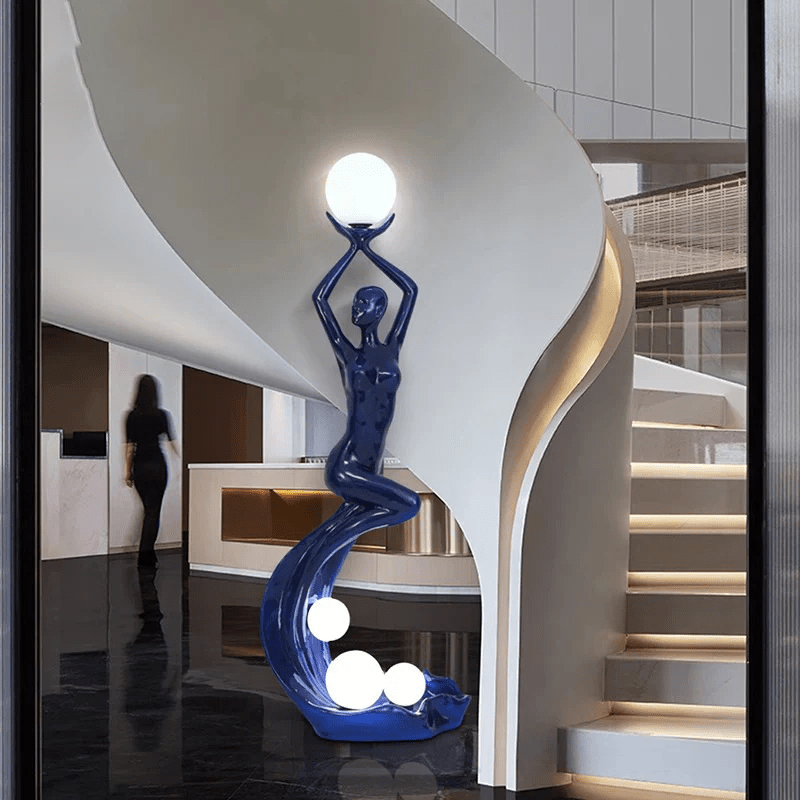 Muse modern skulptural golvlampa