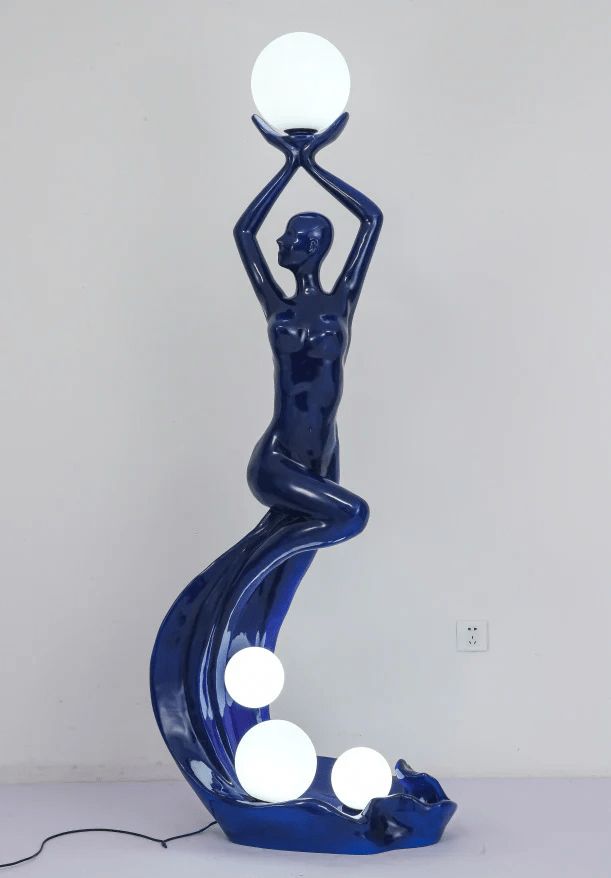 Muse modern skulptural golvlampa