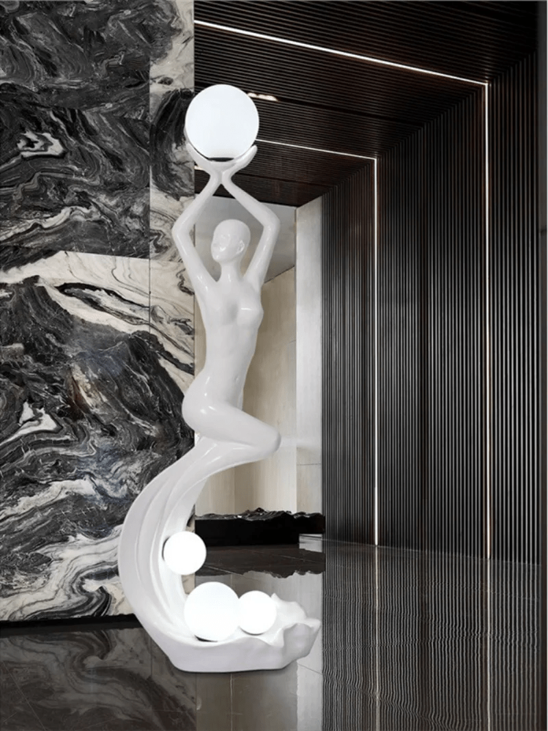 Muse modern skulptural golvlampa