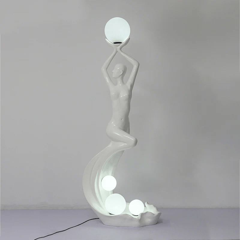Muse modern skulptural golvlampa