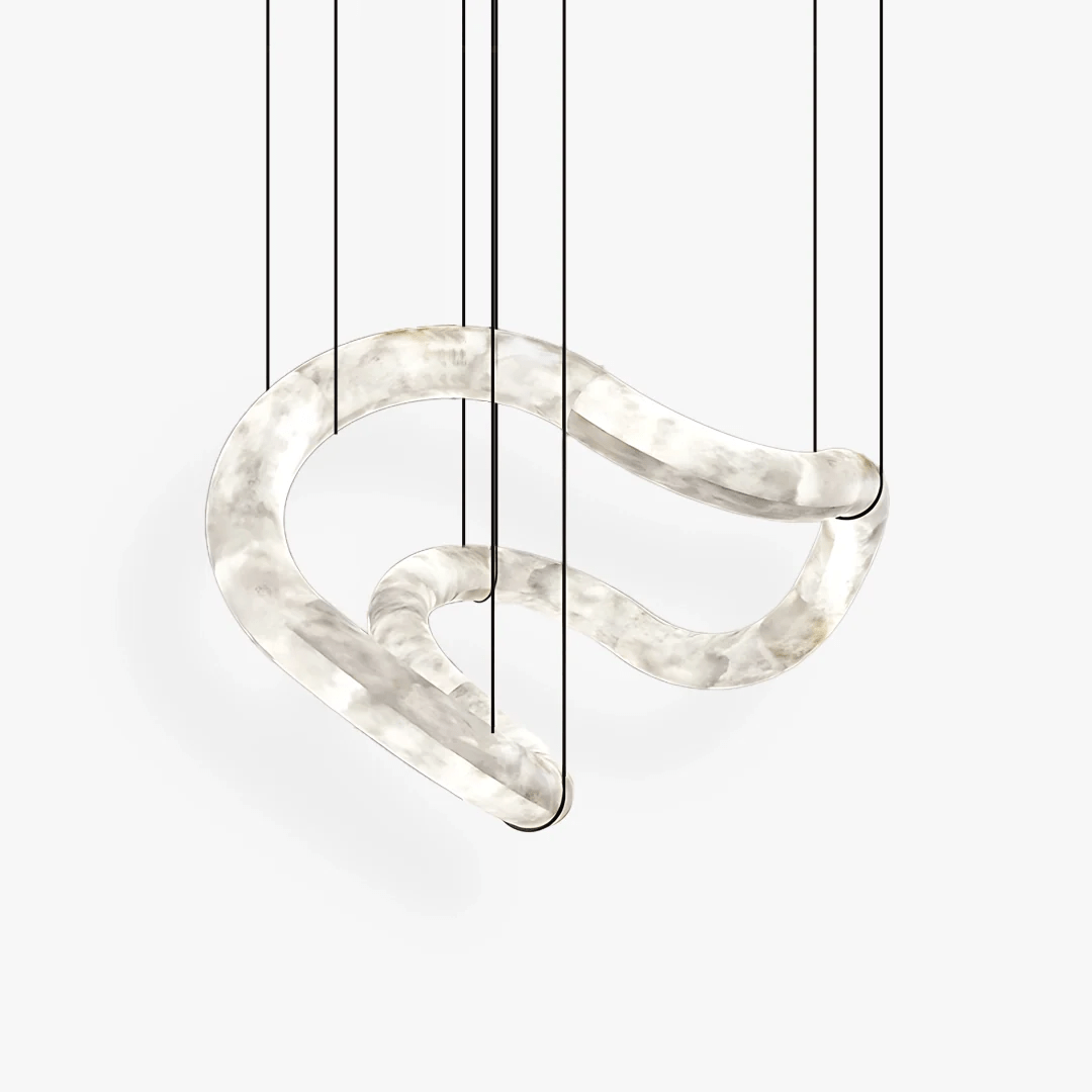 Erya hengilampi úr alabasti