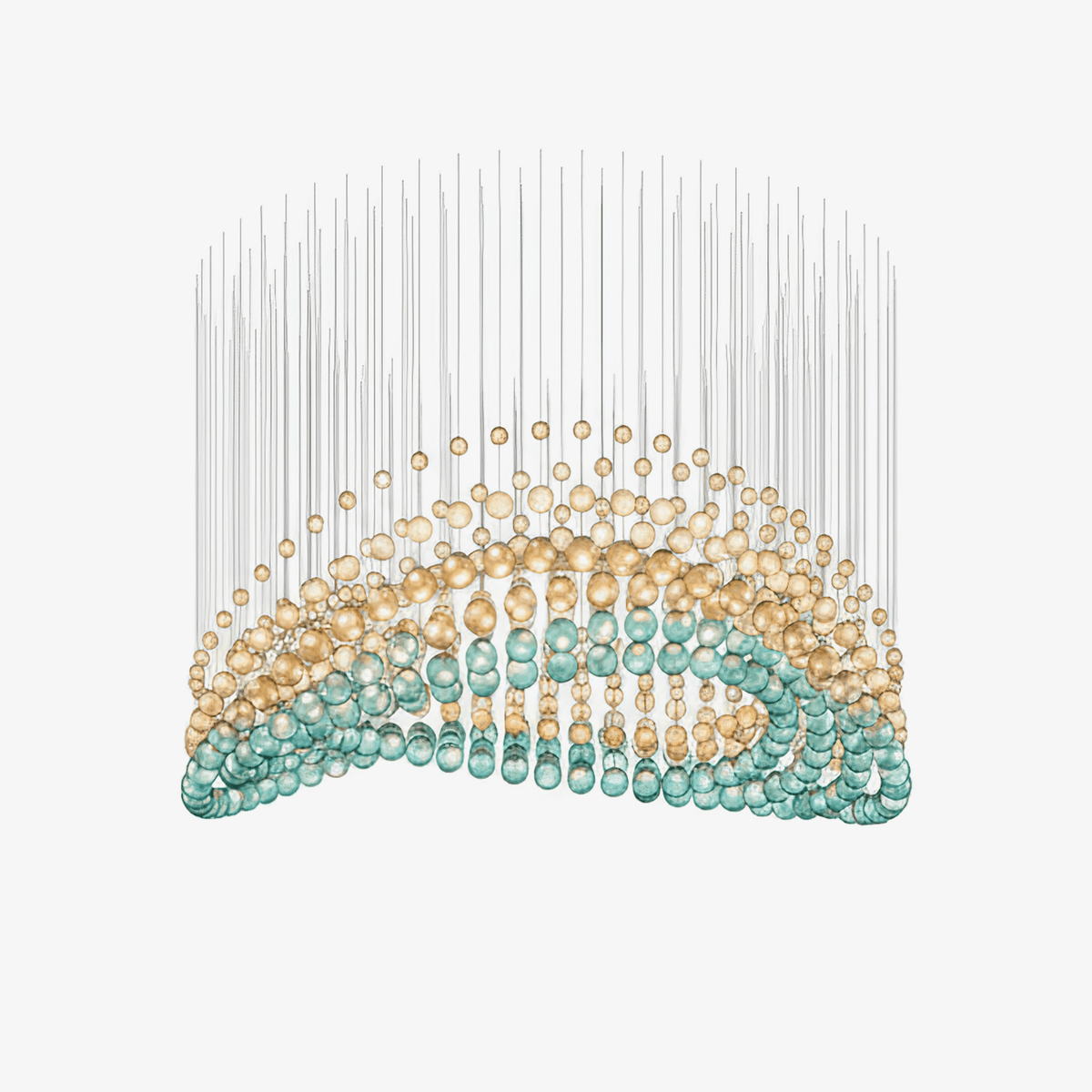 Pearl Veil Couture Cascade anpassningsbar ljuskrona