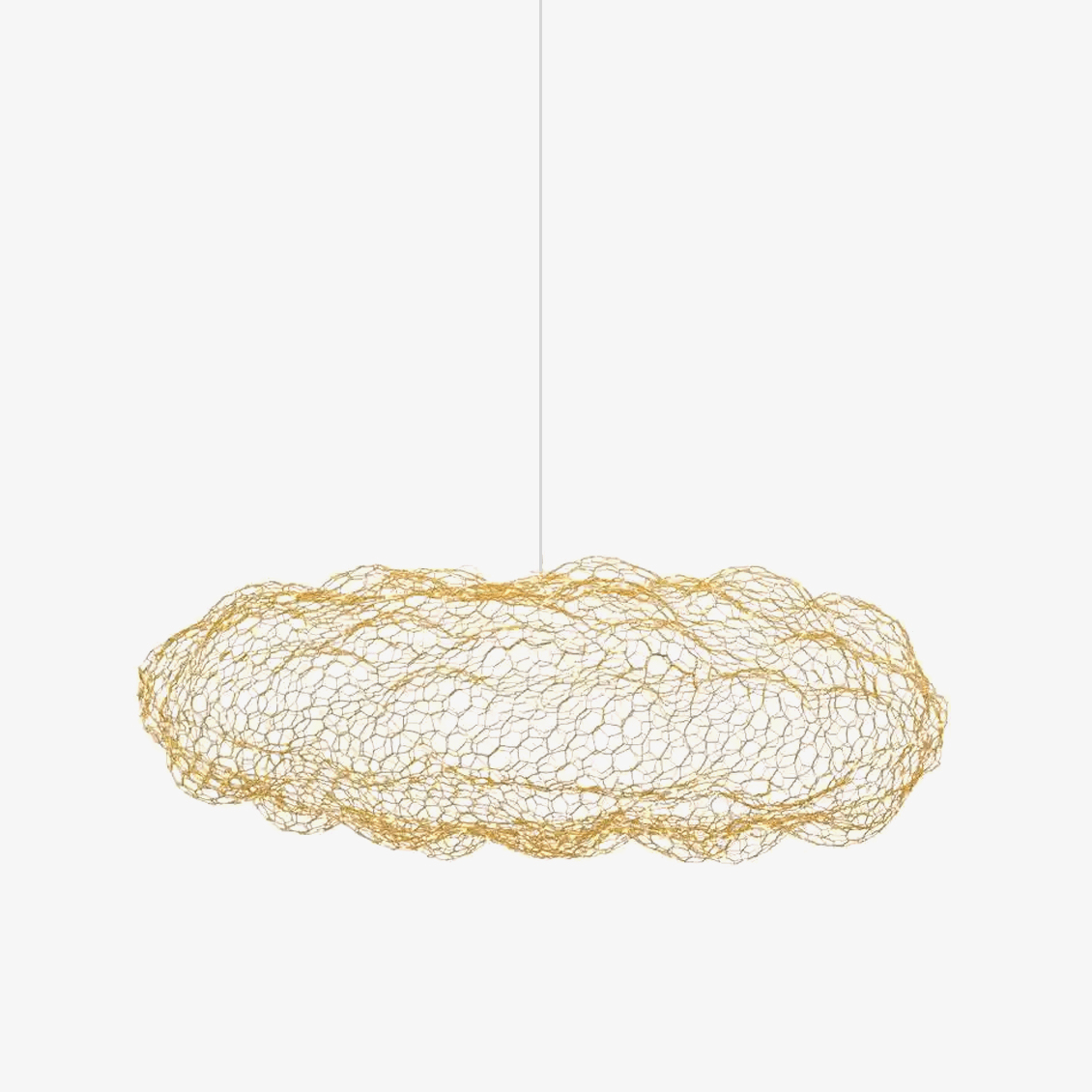 Candeeiro suspenso Rivelaine Golden Cloud Weave