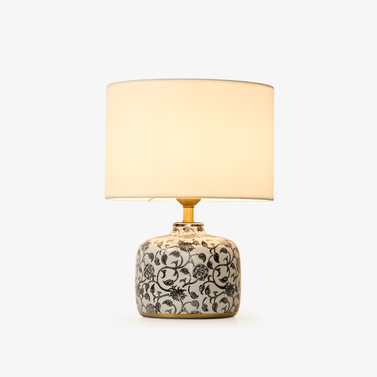 Ebony Vine keramisk bordlampe