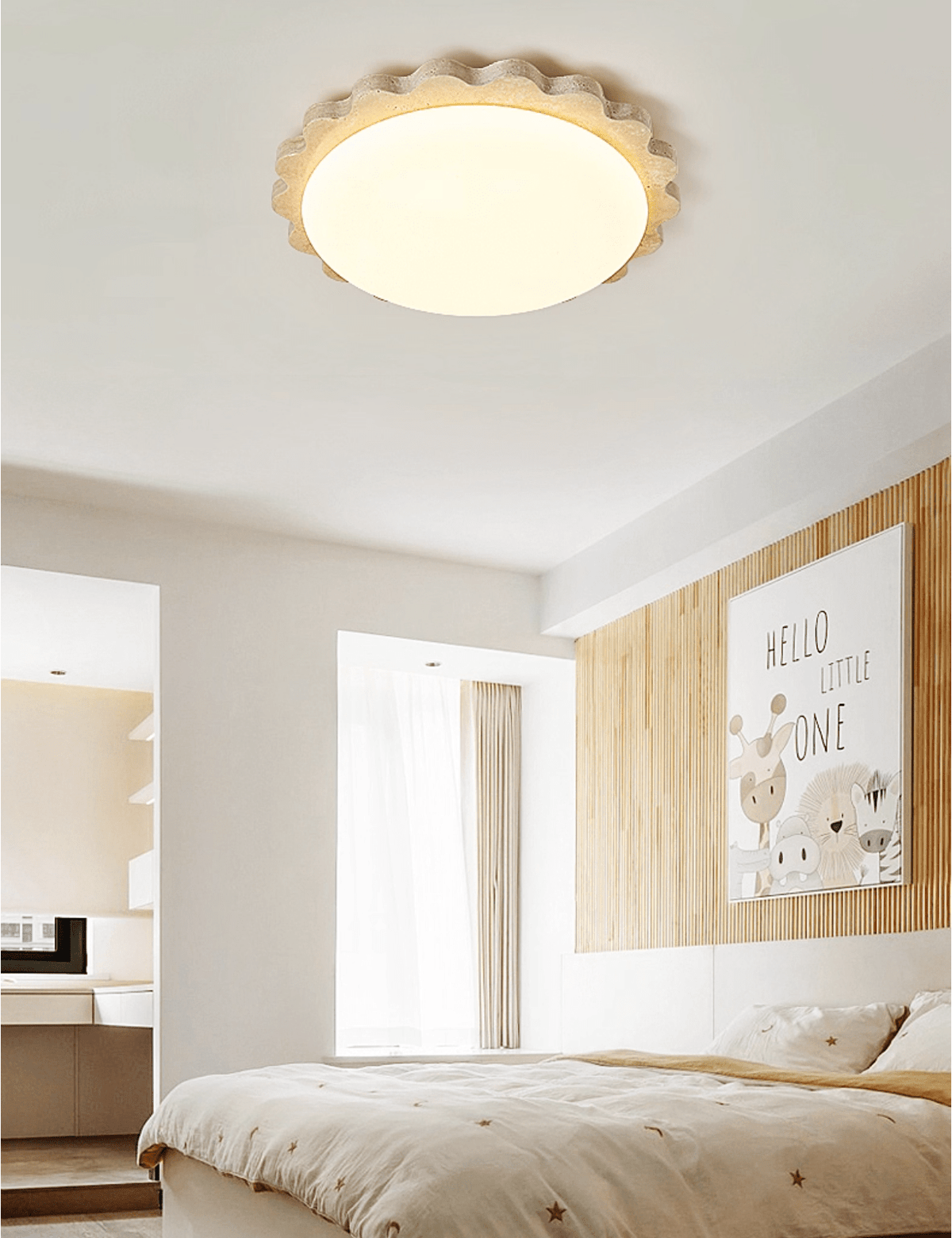 Crestwood Travertine Scallop Edge -kattovalaisin