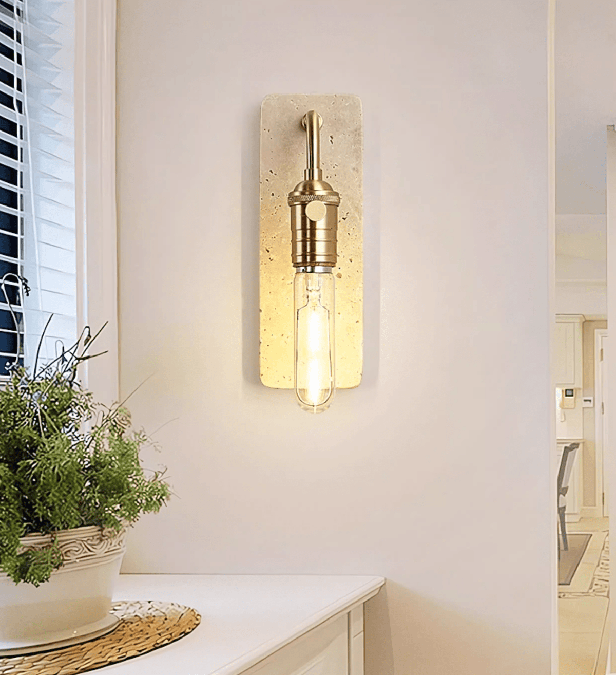 Alistair industriell stenlampa för vägg