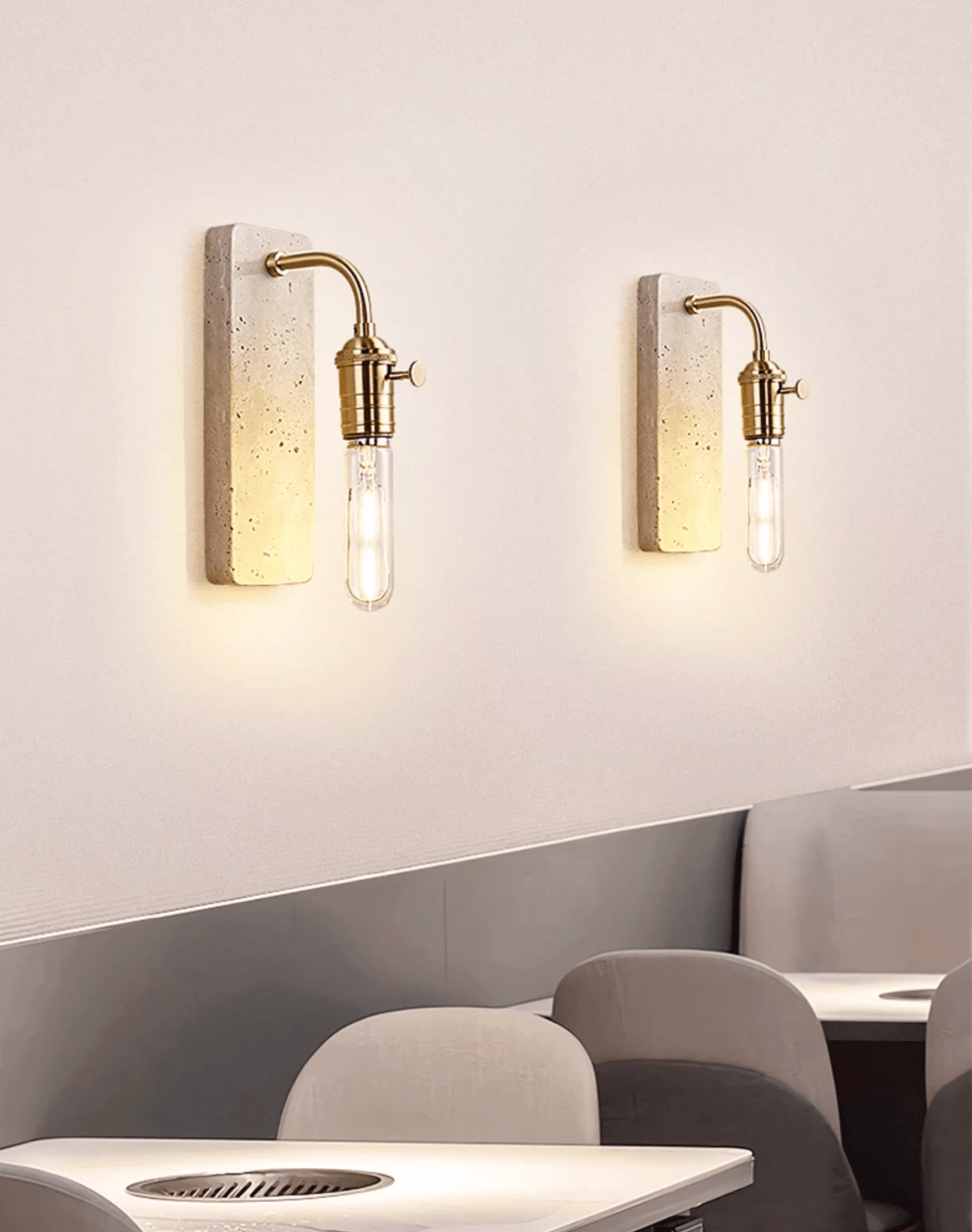 Alistair industriell stenlampa för vägg