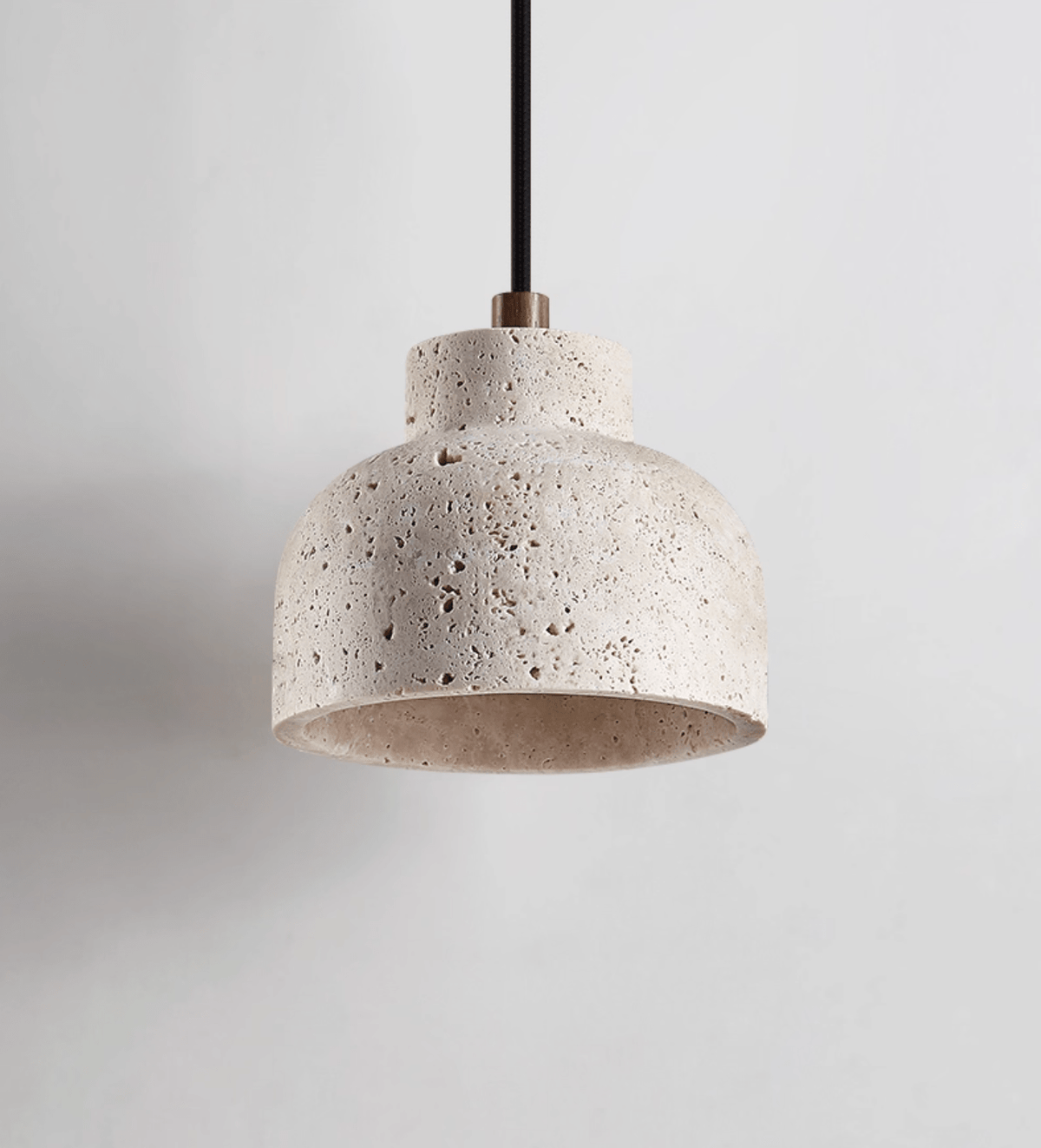 Candeeiro suspenso de travertino Noraneria Bell