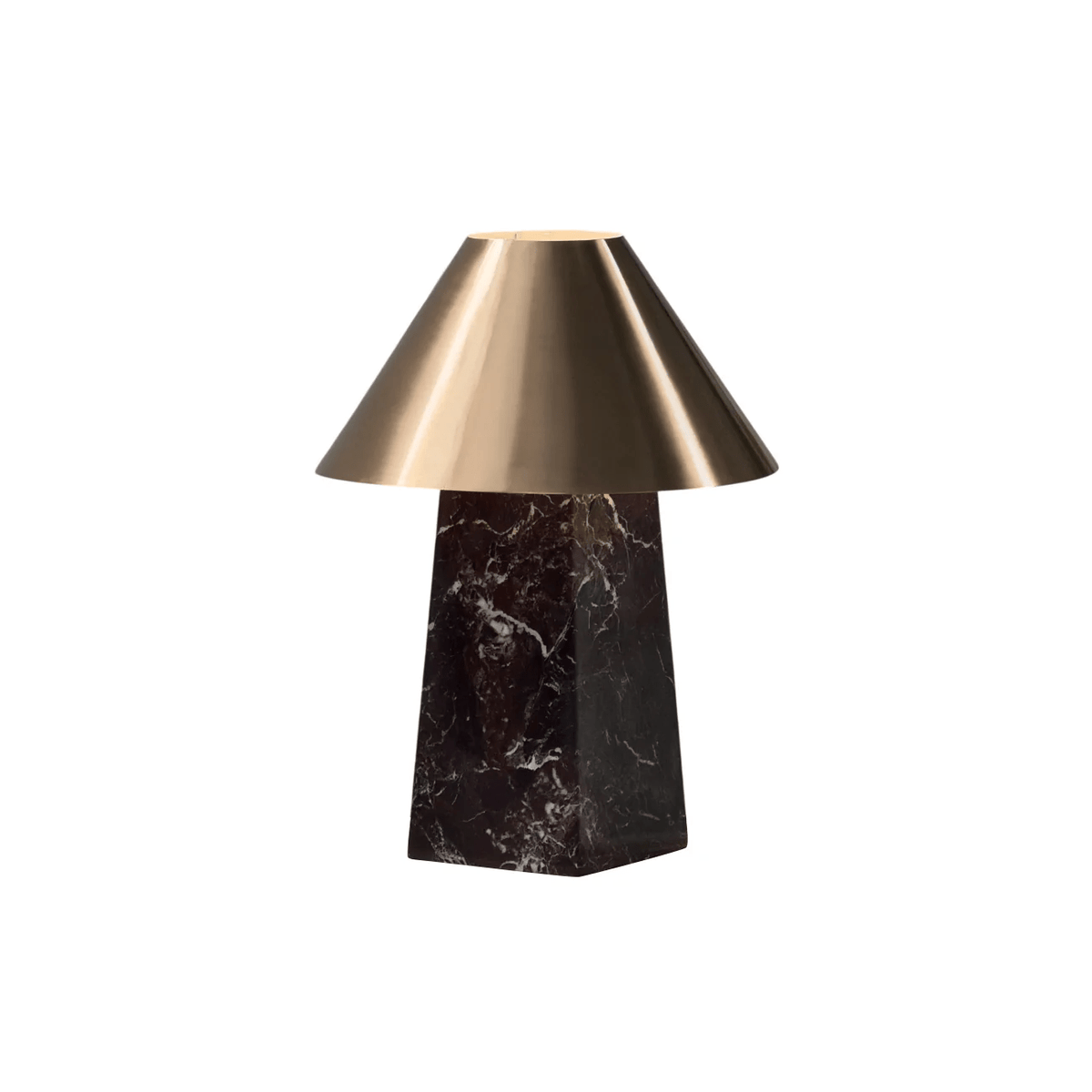 Konisk marmorbordlampe