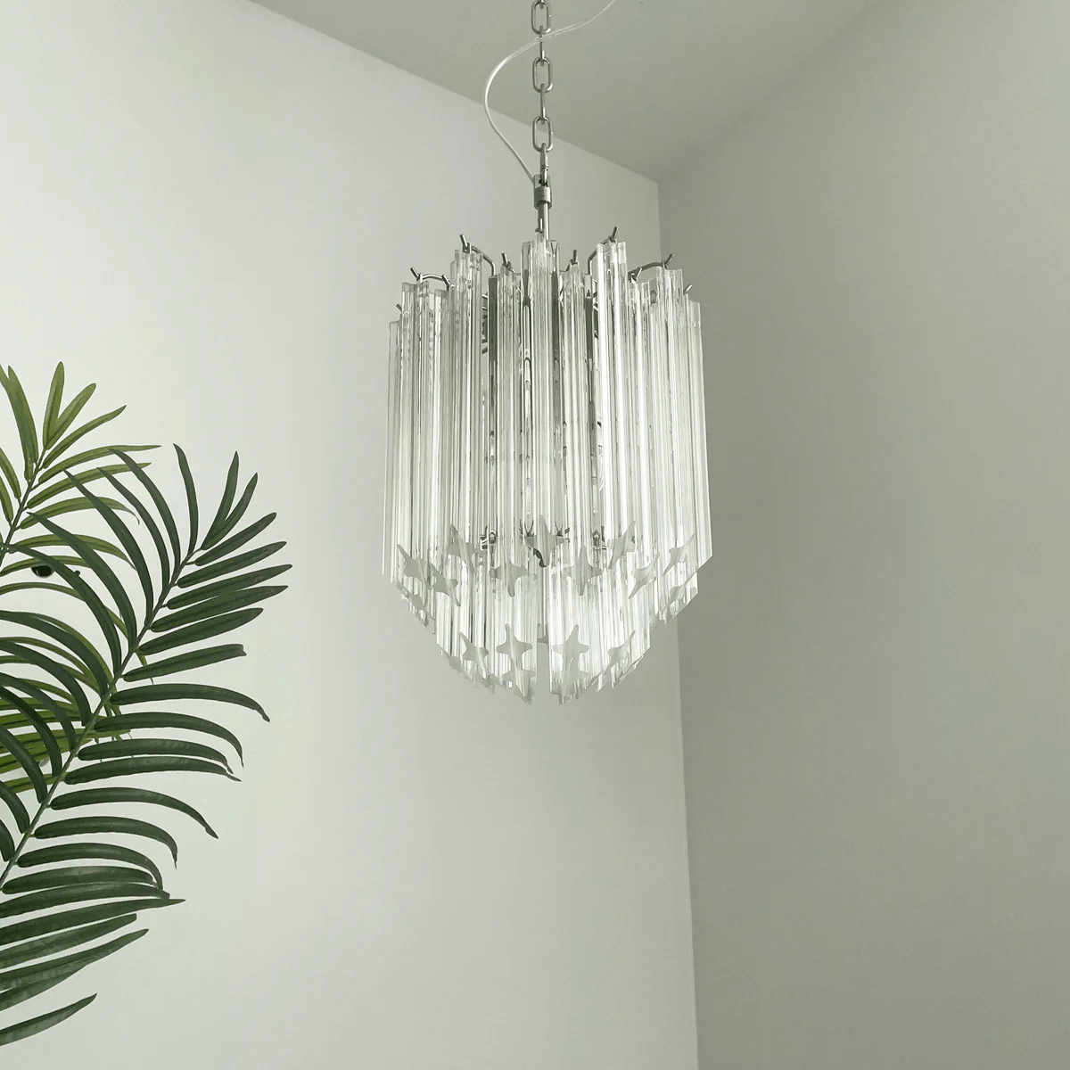 Luph transparent prismaljuskrona i Murano-glas