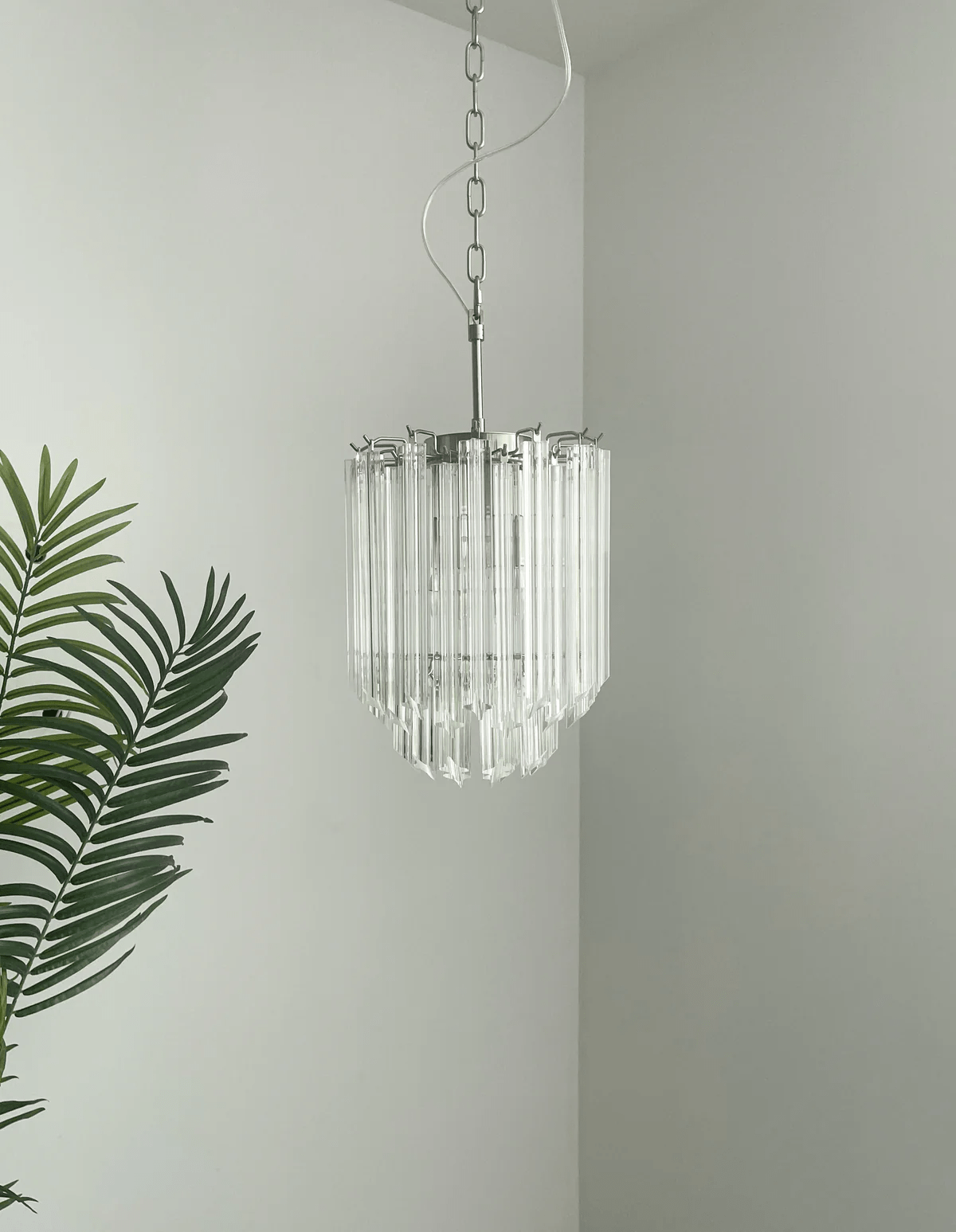 Luph transparent prismaljuskrona i Murano-glas