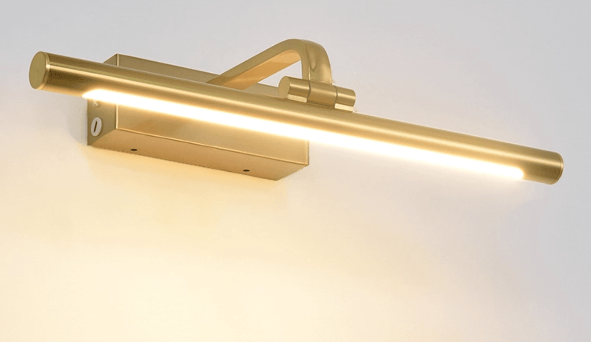 Geth Gold Frame Rechargeable Wall Light