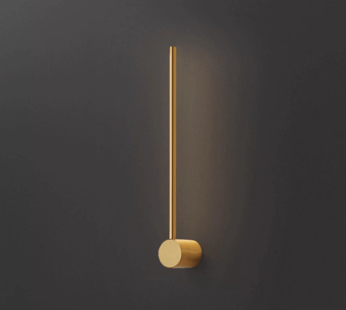 Nestx minimalistisk væglampe med messingstang