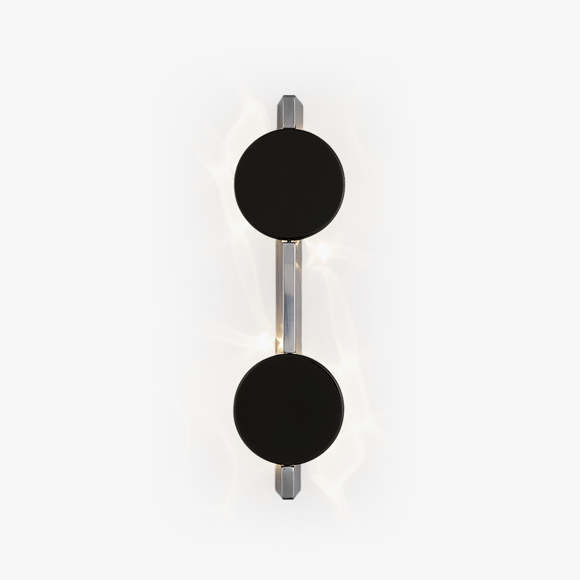 Pethr minimalistisk bølgevæglampe i stål