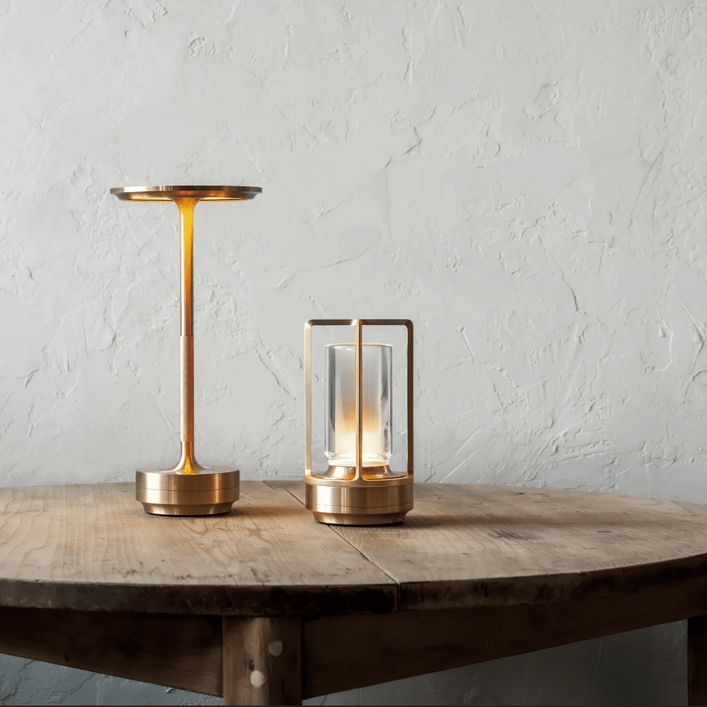 Solvane-genopladelig bordlampe