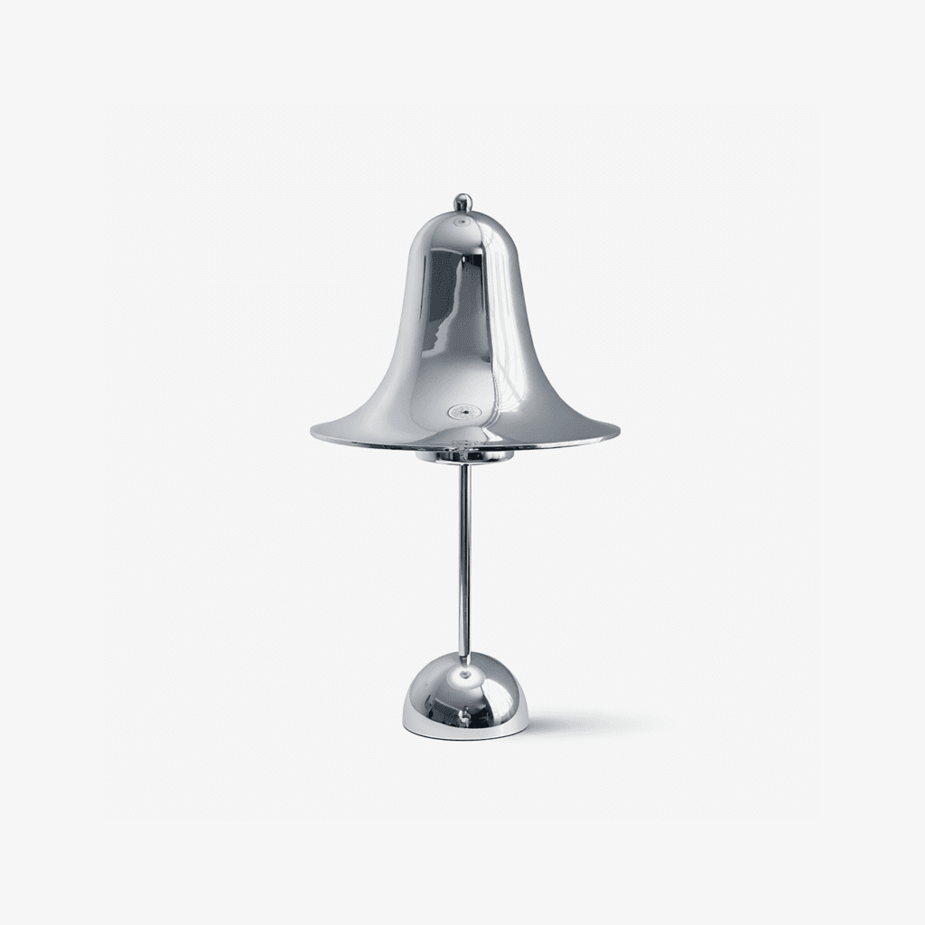 Pantop-klokkeformet bordlampe