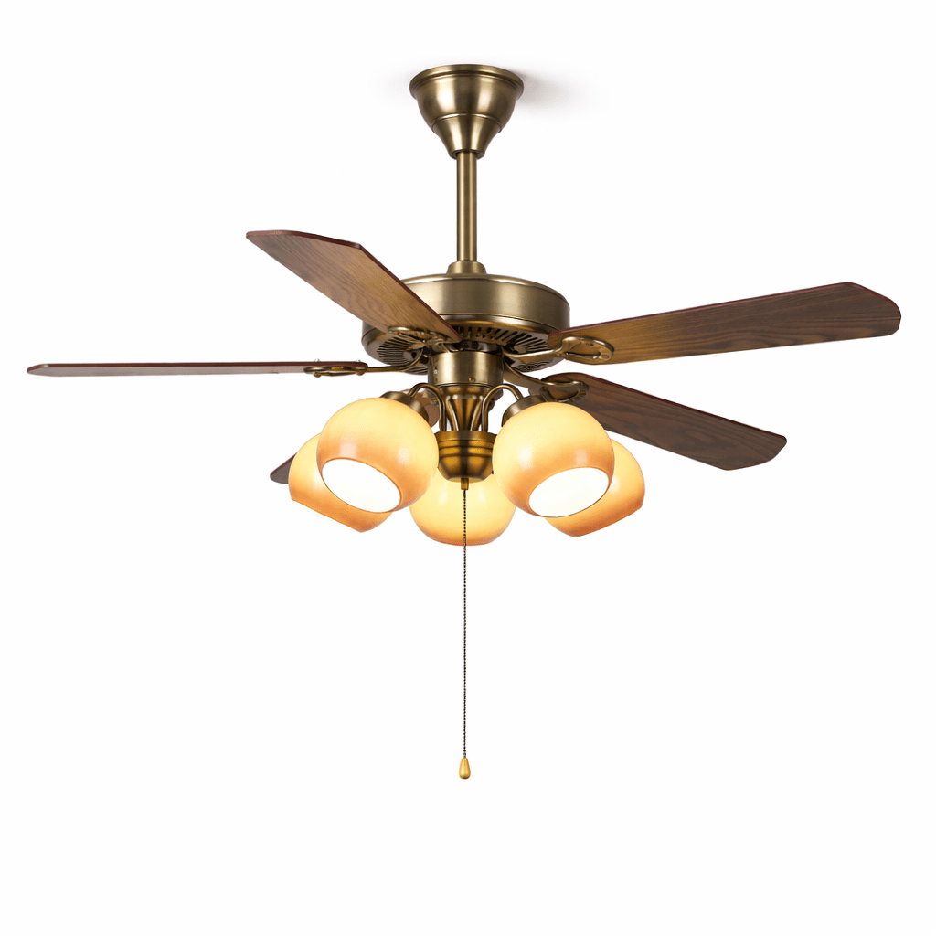 Luz de ventoinha de teto vintage Beaumont