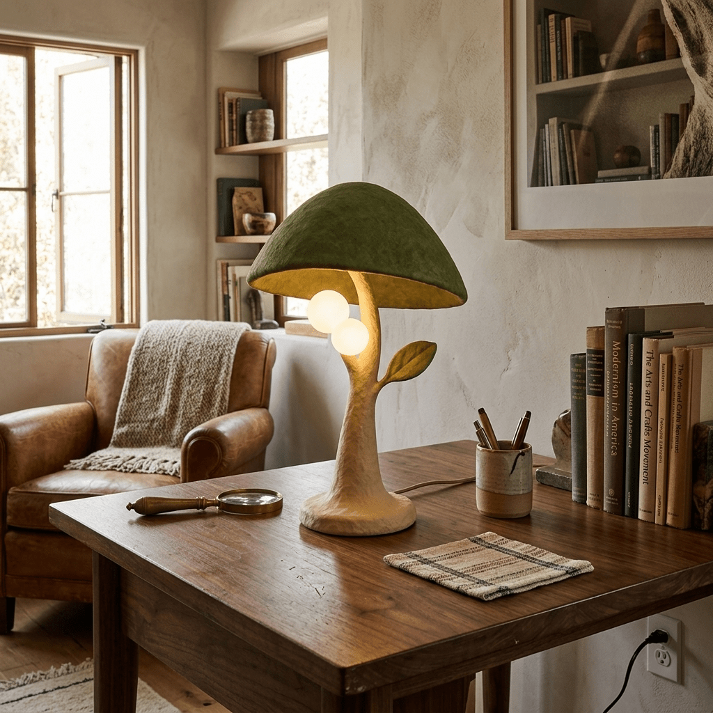 Verdella Forest svampeformet bordlampe