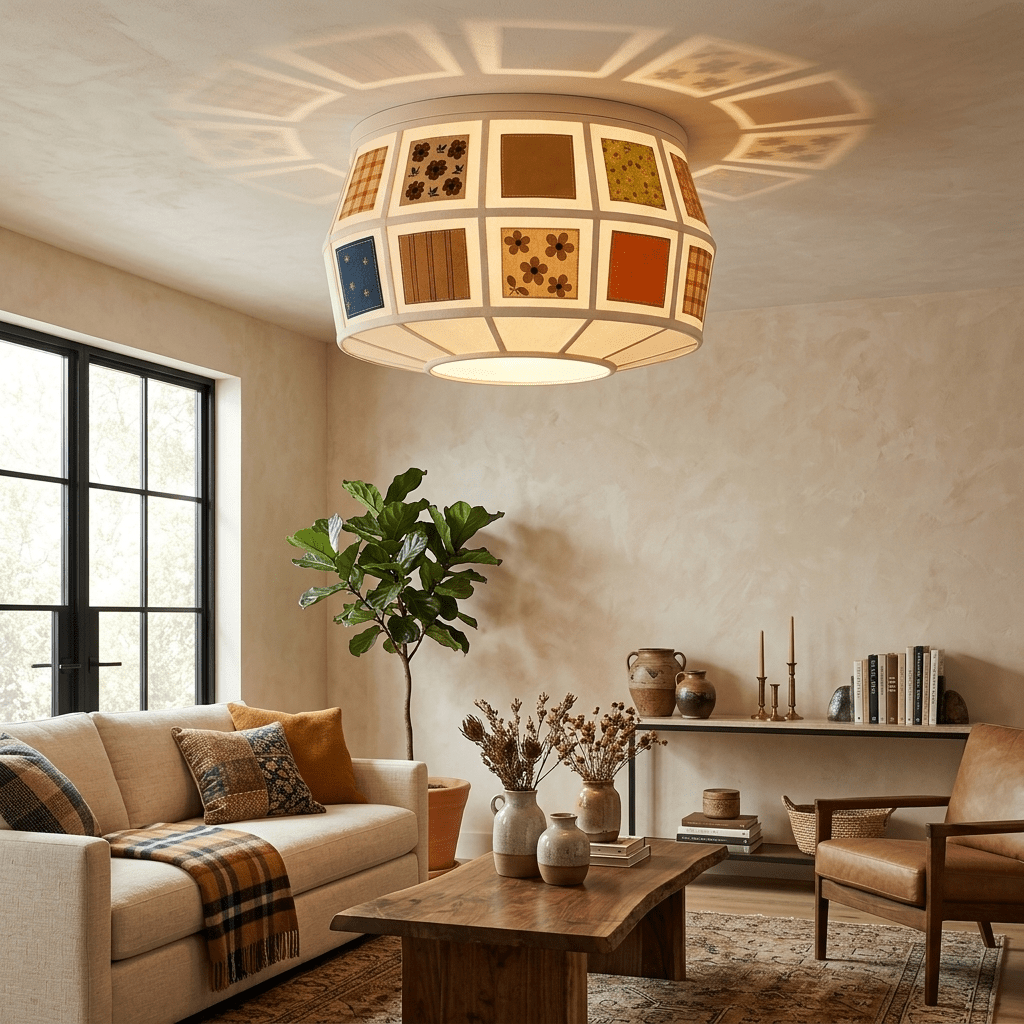 Eulalie patchwork-quilt-loftslampe