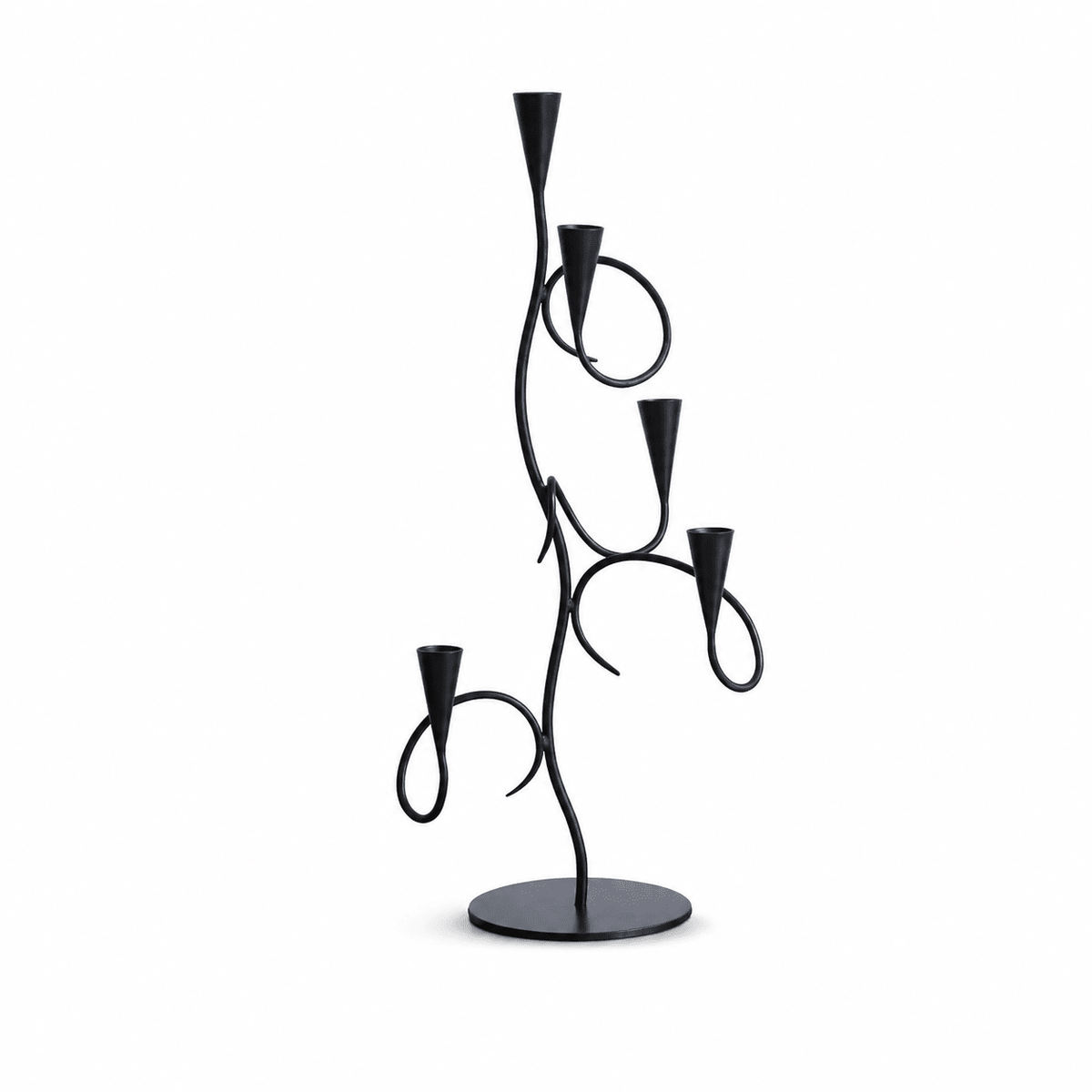 Porta-velas de ferro Orinoian Vine com vários braços