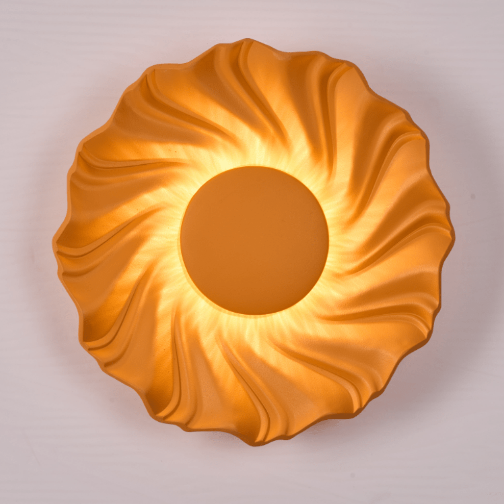 Aplique de parede solar em espiral Caluenne