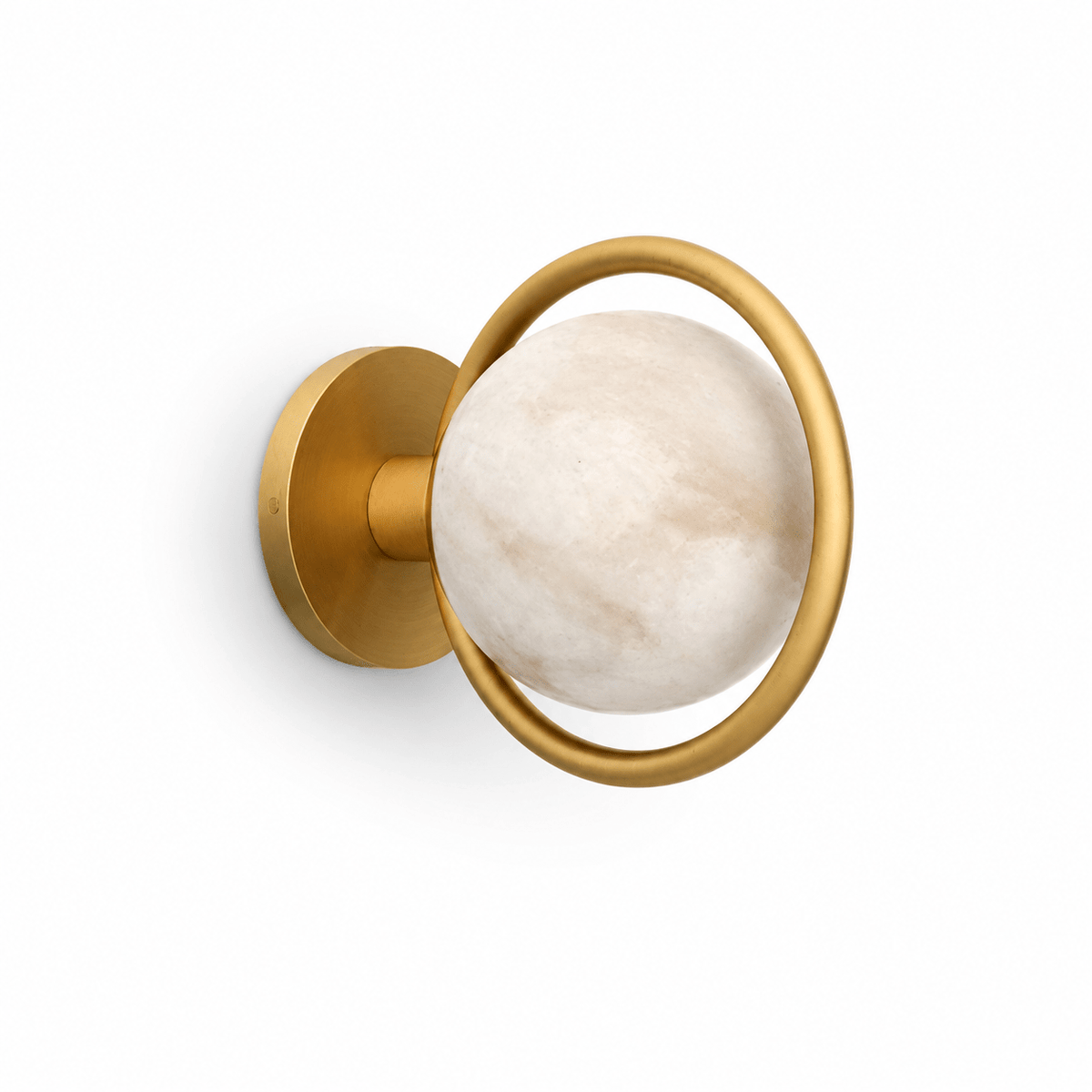 Candeeiro de parede Alberira Ring em alabastro