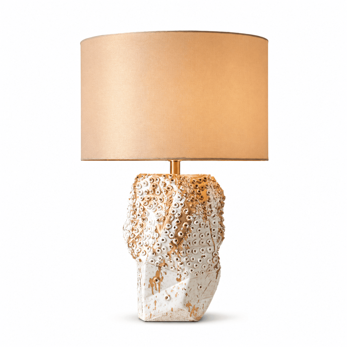 Candeeiro de mesa de cerâmica com textura coral Ostreya