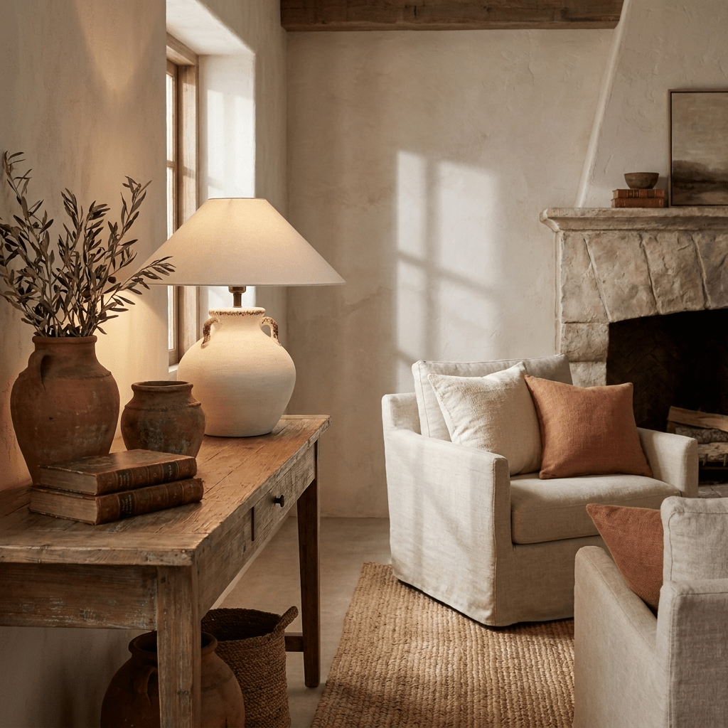 Avelora keramisk bordlampe