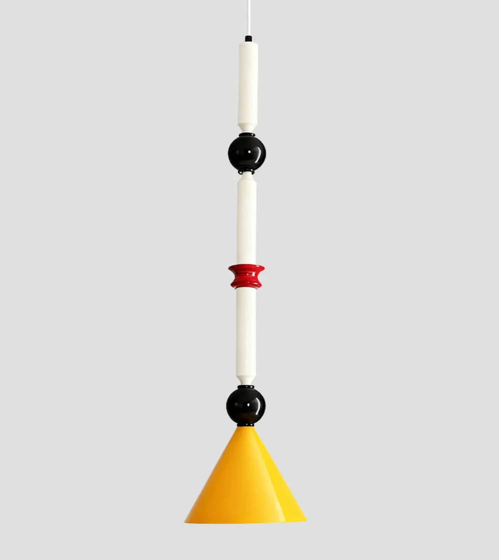 Candeeiro pendente cónico mini pós-moderno
