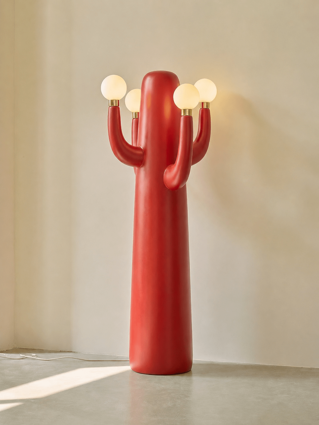Candeeiro de pé artístico Cactus Solenna