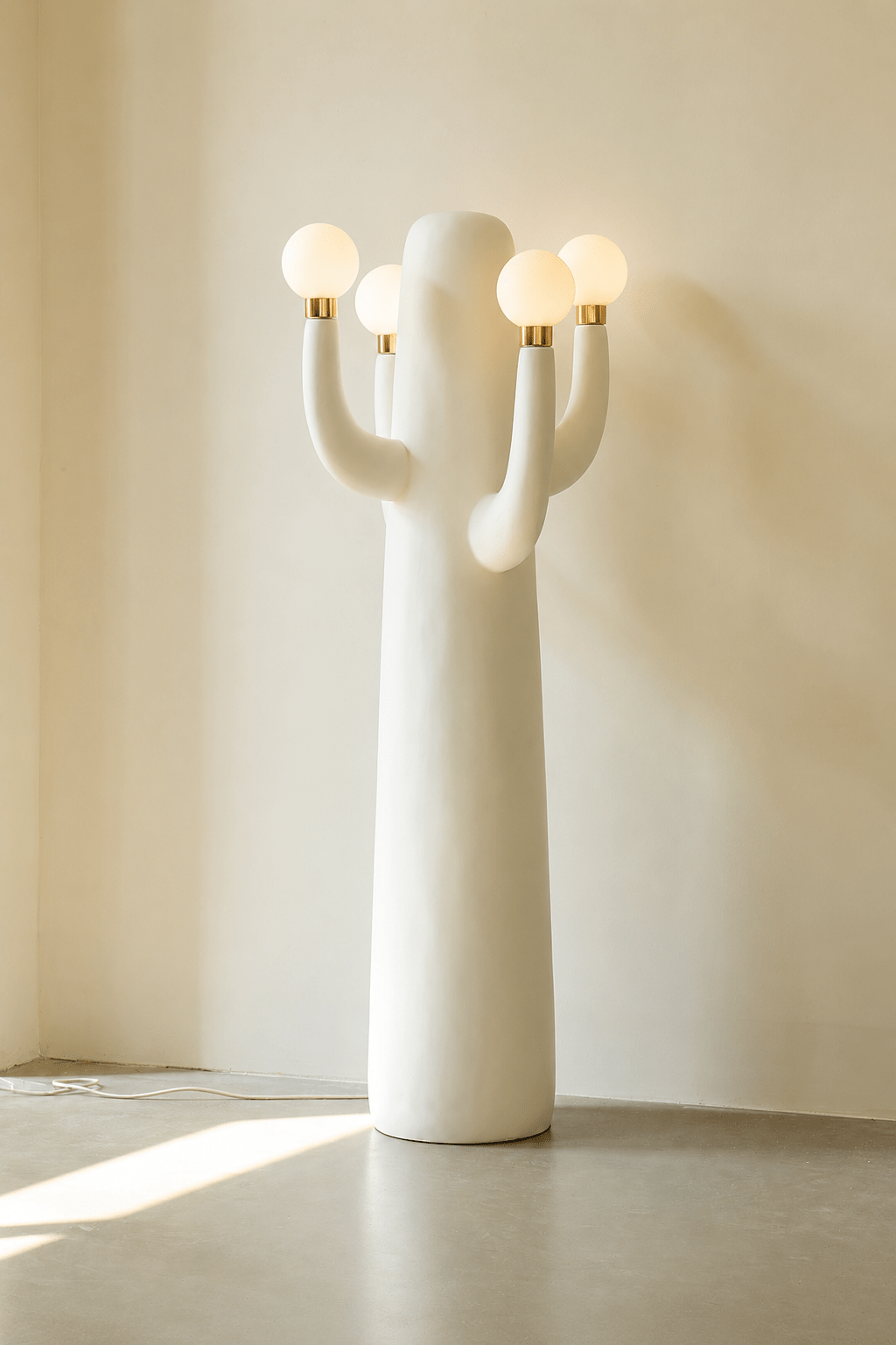 Candeeiro de pé artístico Cactus Solenna