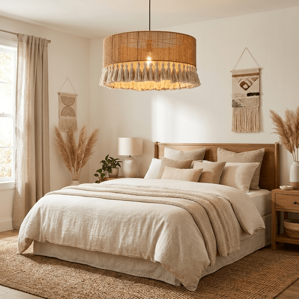 Fringe-pendellampe