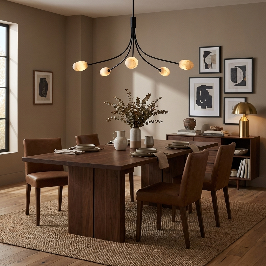 Candeeiro de lustre em alabastro Castercombe