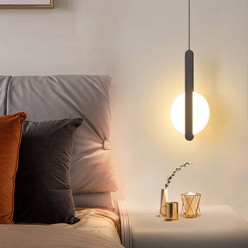Kori modern svart/vit LED-pendellampa för vardagsrum