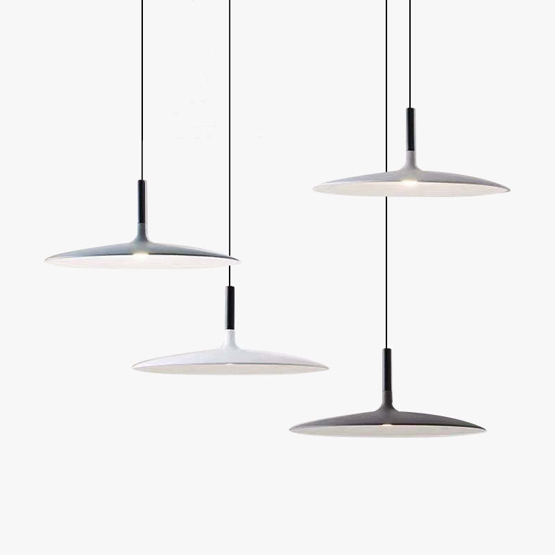 Fjorn Pendant Light Pan, Plate Shape Modern Design