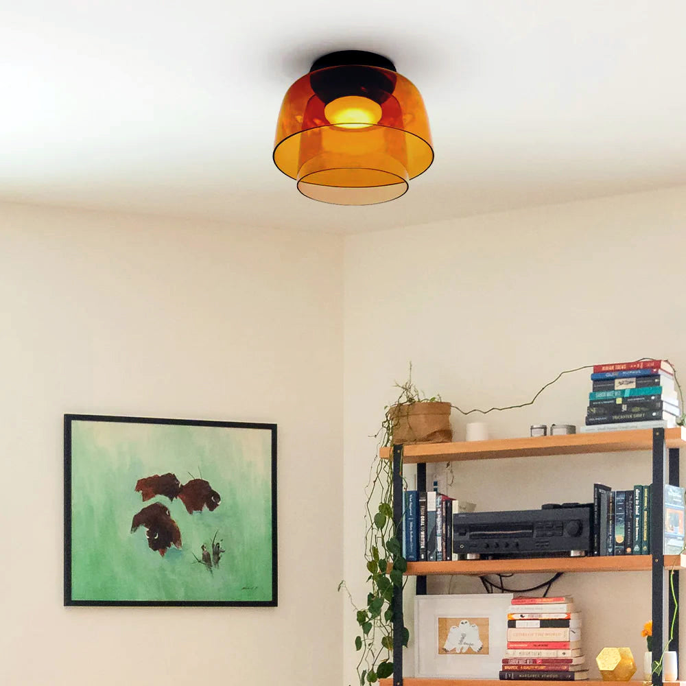 Aria moderne enkel kreativ glasloftslampe