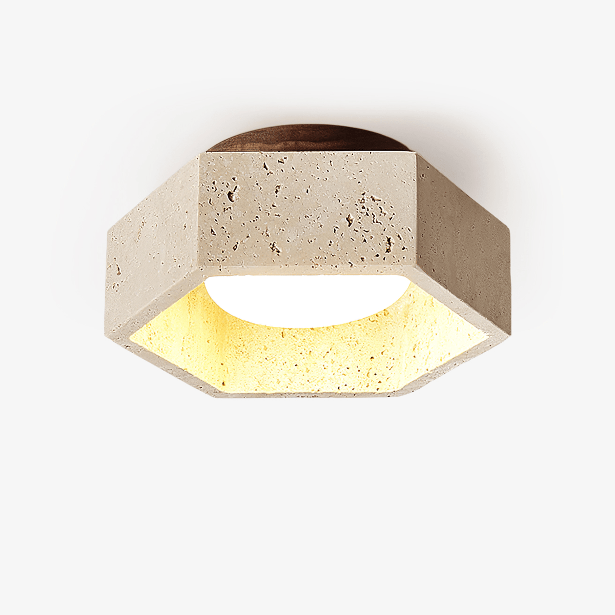 Noriaine loftslampe i travertin