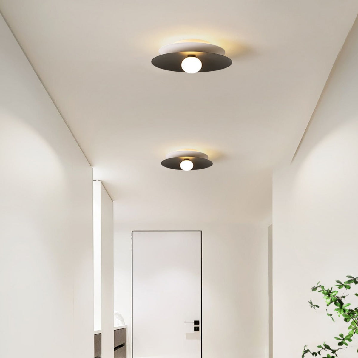 Arisha modern taklampa för takmontage Vit Röd Svart Metall Balkong