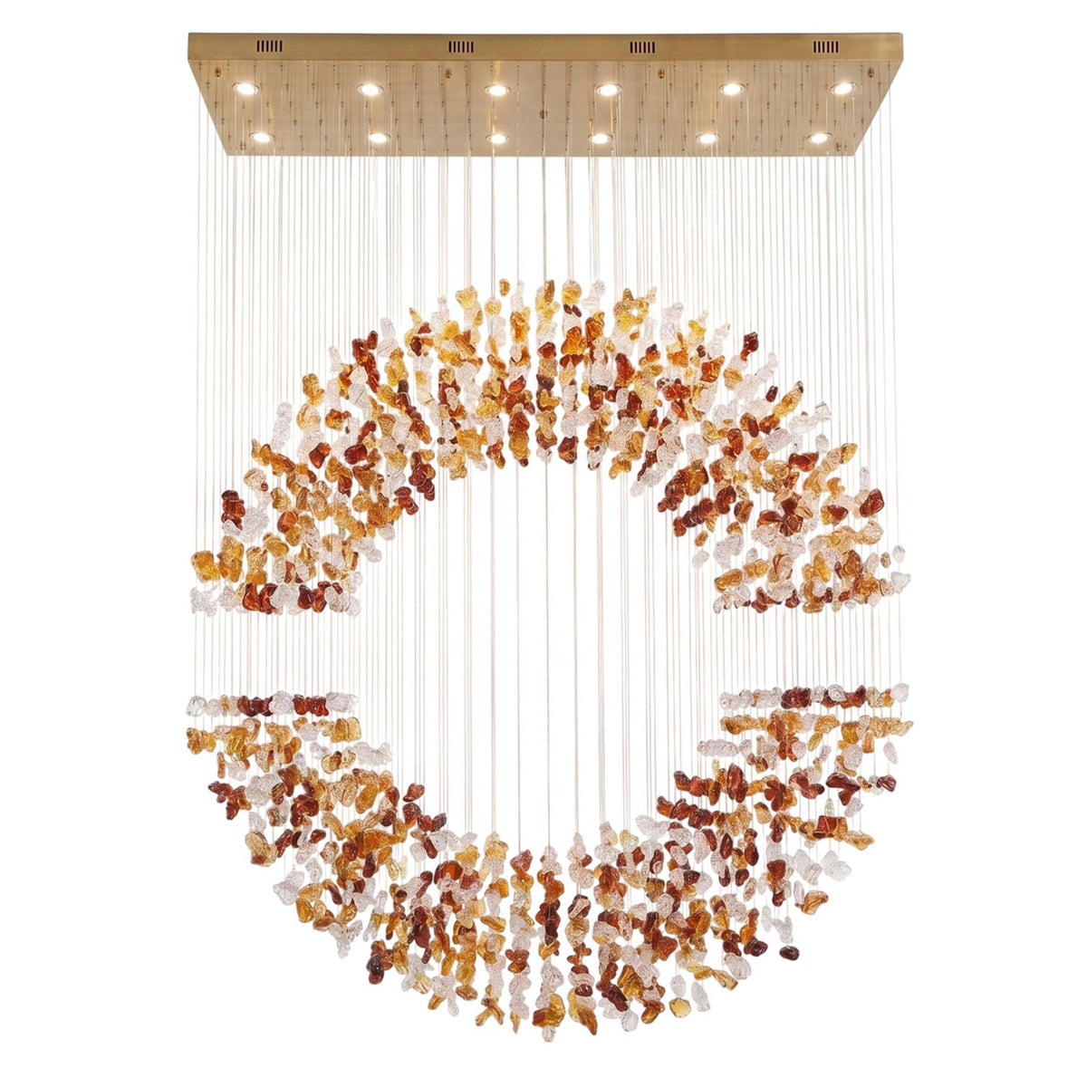 Amber Crystal Halo-lysekrone
