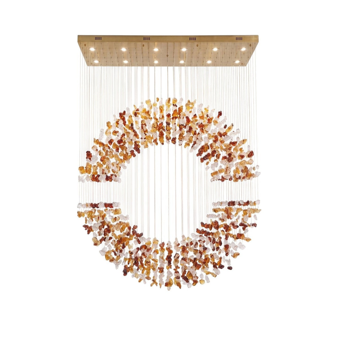 Amber Crystal Halo-lysekrone