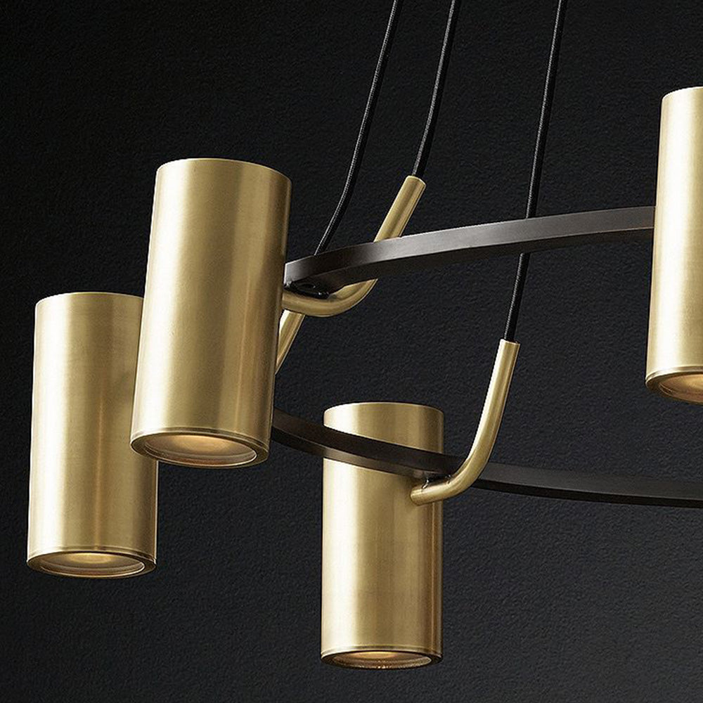 Arisha moderne spotlight-pendellampe i metal, guld