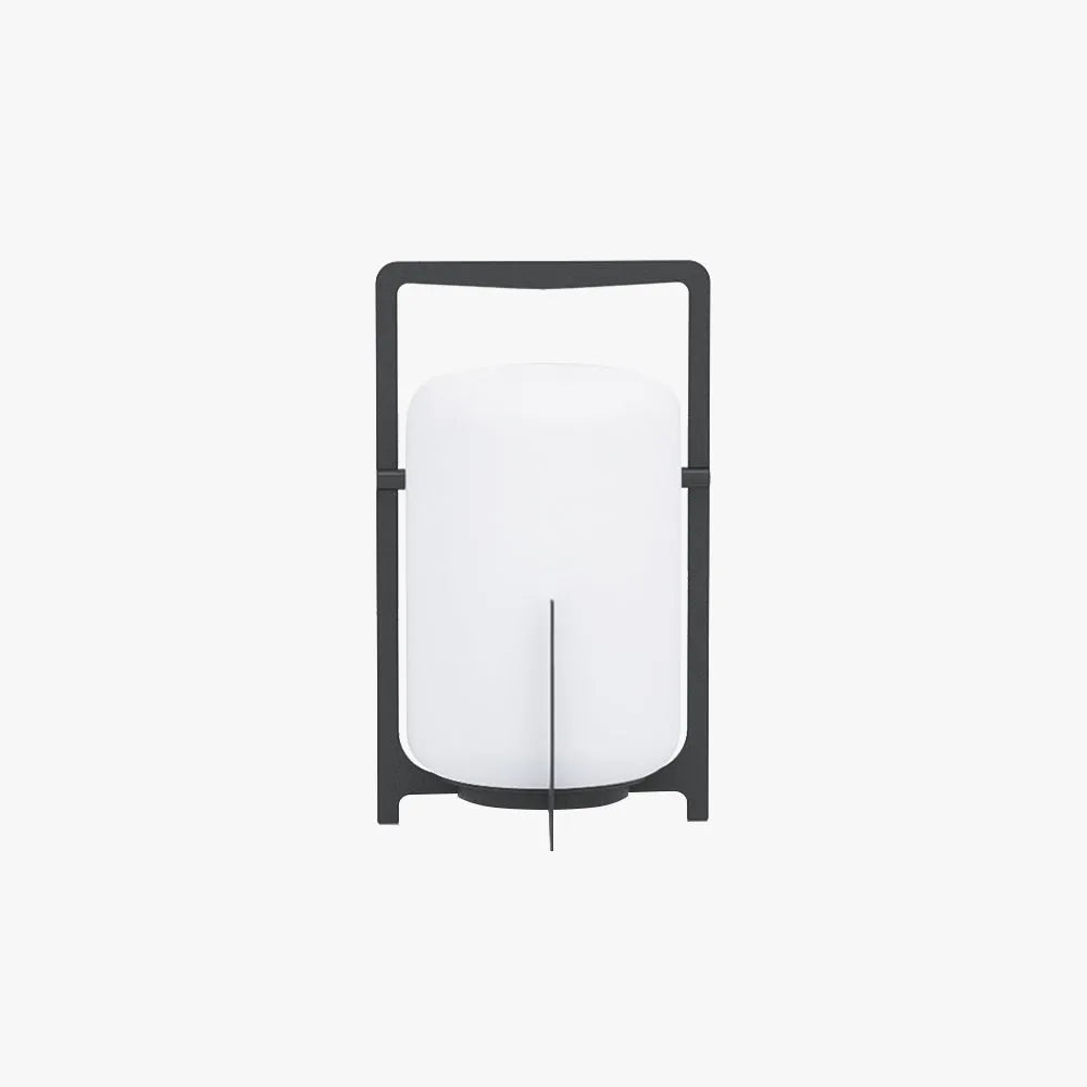 Ray minimalistisk udendørs landskabs- og stilampe i glas, hvid